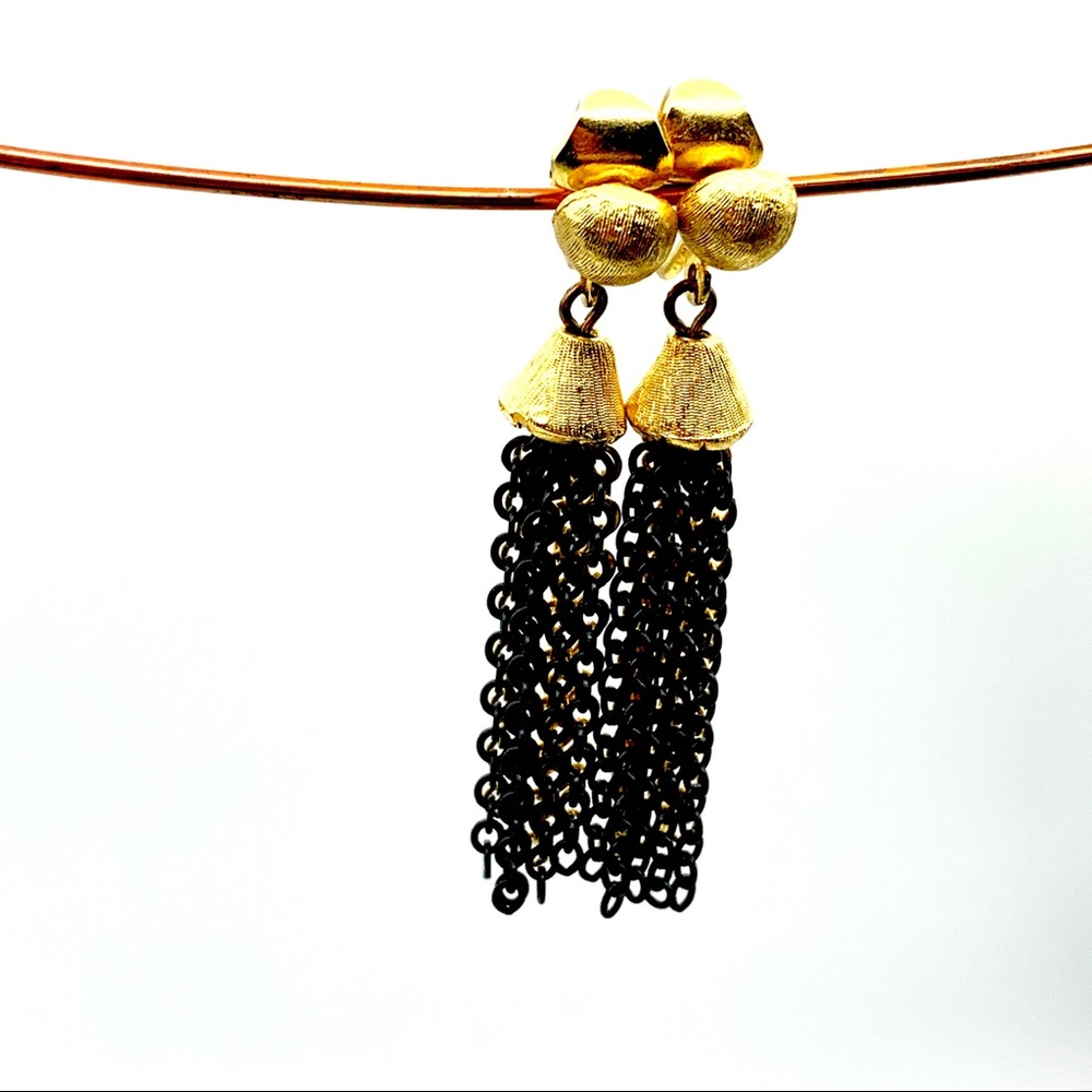 Tassel Earrings Clip Style chains